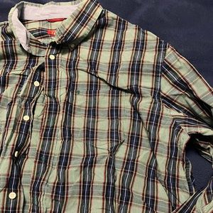 Long-sleeved button-up shirt